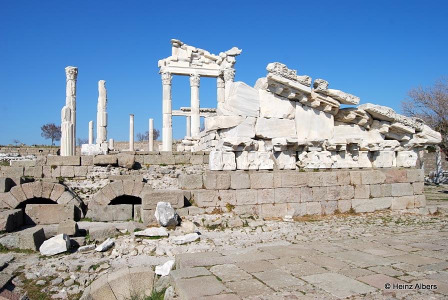 Turkey Pergamon Temple of Trajan